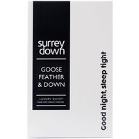 surrey down Goose Feather & Down 10.5tog Duvet in White | Size: King