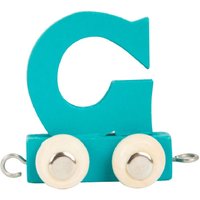 Small Foot Aqua Blue Wooden Train Letter 'G'