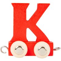 Small Foot Red Wooden Train Letter 'K'