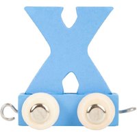 Small Foot Blue Wooden Train Letter 'X'