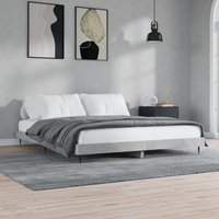 Berkfield Home Bed Frame Concrete Grey 160x200 cm Engineered Wood