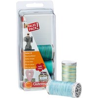 & TSET CTN 12 5X200M Thread Set Cotton No.12 5 x 200m Aqua Gutermann