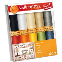 & Thread Set Cotton C. No.50 10 x 100m Assortment 1