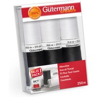 & TSET SEW ALL 6X250M Thread Set Sew All 6 x 250m & White Gutermann