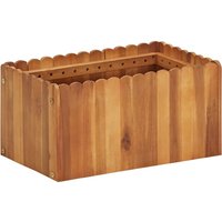 Berkfield Home Garden Raised Bed 50x30x25 cm Solid Acacia Wood in Brown | Size: 50 x 30 x 25 cm