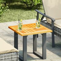 Berkfield Home Table Top 50x50x2 cm Square Solid Wood Acacia in Brown | Size: 50 x 50 x 2 cm
