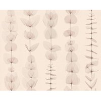 A.S. Botanical Leaf Pattern Leaves Stripe Motif Textured Wallpaper