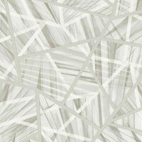 A.S. Creation Geometric Grass Leaves Geo Vinyl Non Woven Grey Wallpaper