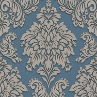 A.S. Lizzy London Metallic Glitter Damask Floral Baroque Wallpaper