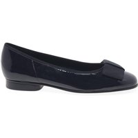 Gabor Women's 'Assist' Bow Trim Ballerina Flats in Dark Blue | Size: 6