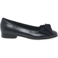 Gabor Women's 'Amy' Bow Trim Ballerina Pumps in Navy | Size: 8