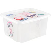 Keeeper Peppa Pig Storage Box with Lid 24 Litre Transparent in Clear