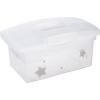 Keeeper Stars Traveller Organising Storage Box with Lid White