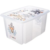Keeeper Bambi Turn Around Stackable Box with Lid 45 Litre Transparent in Clear