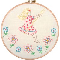& SUMMER DAYS Embroidery Kit Hoop Summer Days Anchor
