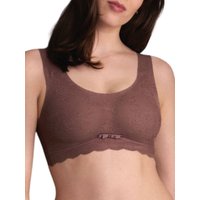 Anita Women's Essential Lace Bralette in Brown | Size: 14