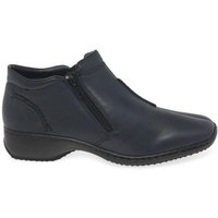 Rieker Women's 'Drizzle' Casual Ankle Boots in Navy | Size: 5