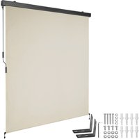 tectake Vertical Awning Eloise in Beige | Size: 160 cm x 250 cm