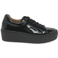 Gabor Women's 'Dolly' Flatform Trainers in Black | Size: 4