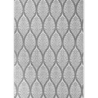 THE RUGS Liora Reversible Rug - Indoor Outdoor Trellis Flat Woven Low Pile in White | Size: 80 cm x 250 cm