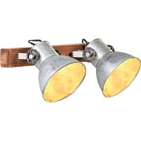 Berkfield Home Industrial Wall Lamp Silver 45x25 cm E27