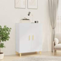 Berkfield Home Sideboard White 70x34x90 cm Engineered Wood | Size: 70 x 34 x 90 cm