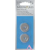 & R BLADE SET 28MM Rotary Blade Set 28mm Diameter 2 Pieces Milward