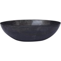 Berkfield Home Sink Black 53x40x15 cm Marble | Size: 53 x 40 x 15 cm