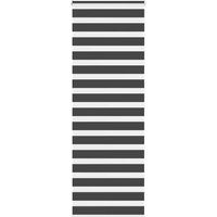 Berkfield Home Zebra Blind Black 80x200 cm Fabric Width 75.9 cm Polyester
