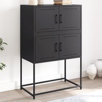 Berkfield Home Sideboard Black 68.5x38.5x107 cm Steel
