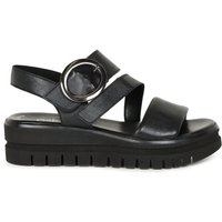 Gabor Women's 'Amarillo' Wedge Heel Sandals in Black | Size: 4
