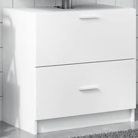 Berkfield Home Sink Cabinet White 59x37x59 cm Engineered Wood | Size: 59 x 37 x 59 cm