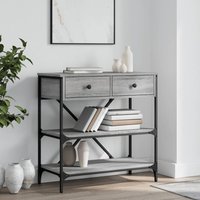 Berkfield Home Console Table Grey Sonoma 75x34.5x75 cm Engineered Wood