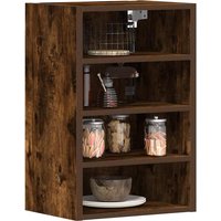 Berkfield Home Hanging Cabinet Smoked Oak 40x29.5x60 cm Engineered Wood in Brown