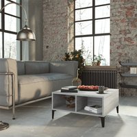 Berkfield Home Coffee Table Grey Sonoma 60x60x30 cm Engineered Wood | Size: 60 x 60 x 30 cm