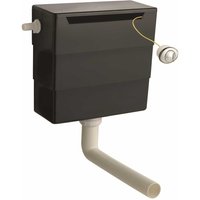 Universal Plastic Concealed Toilet Cistern L Bend & Dual Flush Button