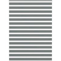 Berkfield Home Zebra Blind Dark Grey 160x200 cm Fabric Width 155.9 cm Polyester