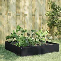 Berkfield Home Garden Raised Bed Black 100x100x33.5 cm Steel