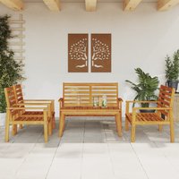 Berkfield Home 5 Piece Garden Lounge Set Solid Wood Acacia in Brown