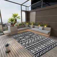 Berkfield Home Outdoor Rug Black 190x290 cm PP
