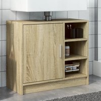 Berkfield Home Sink Cabinet Sonoma Oak 63x29x55 cm Engineered Wood in Brown | Size: 63 x 29 x 55 cm