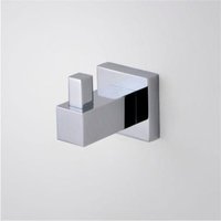 Wall Mounted Single Wall Mounted Brass Chrome Square Robe Hook Metallic