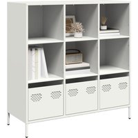 Berkfield Home Highboard White 101.5x39x103.5 cm Steel in White