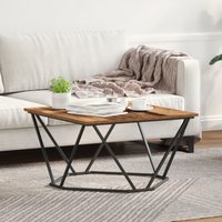 Berkfield Home Coffee Table Old wood Solid Reclaimed wood Medium in Brown