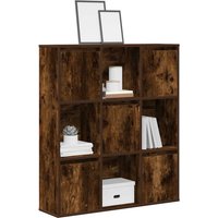 Berkfield Home Bookcase Smoked Oak 89x24x101.5 cm Engineered Wood in Brown