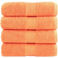 Berkfield Home Premium Soap Towels SOLUND 4 pcs Orange 30x30 cm 600 gsm