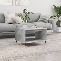 Berkfield Home Coffee Table Concrete Grey 60x50x40 cm Engineered Wood | Size: 60 x 50 x 40 cm