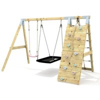 Premium Double Garden Swing Up & Over Wall Boat Dusky