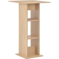 Berkfield Home Bar Table Oak 60x60x110 cm in Brown | Size: 60 x 60 x 110 cm