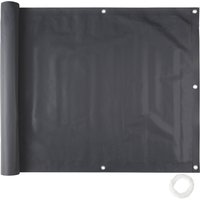 tectake Balcony & garden privacy screen (type 1) in Black